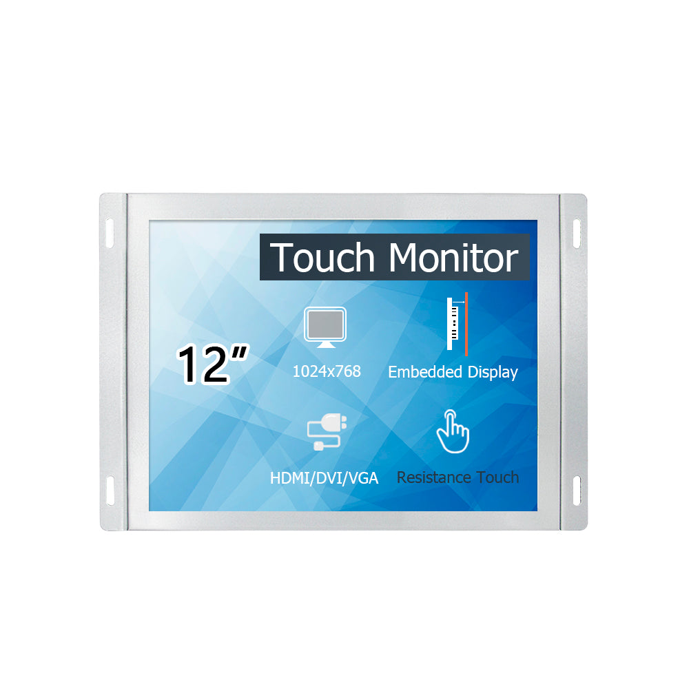 12 inch industrial computer Resistive touch display/ monitor