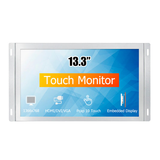 13.3 inch industrial computer capacitive touch display/monitor