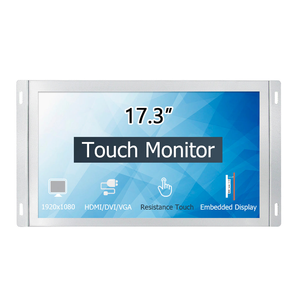 17.3 inch industrial computer Resistive touch display/ monitor