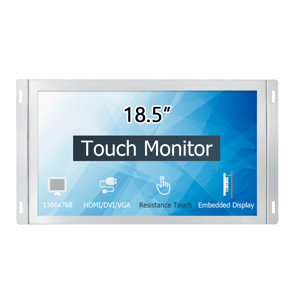 18.5 inch industrial computer Resistive touch display/monitor