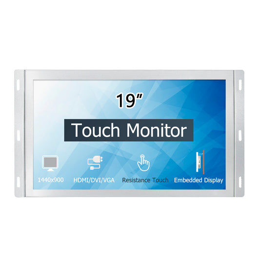 19 inch 16:10  industrial computer Resistive touch display/ monitor