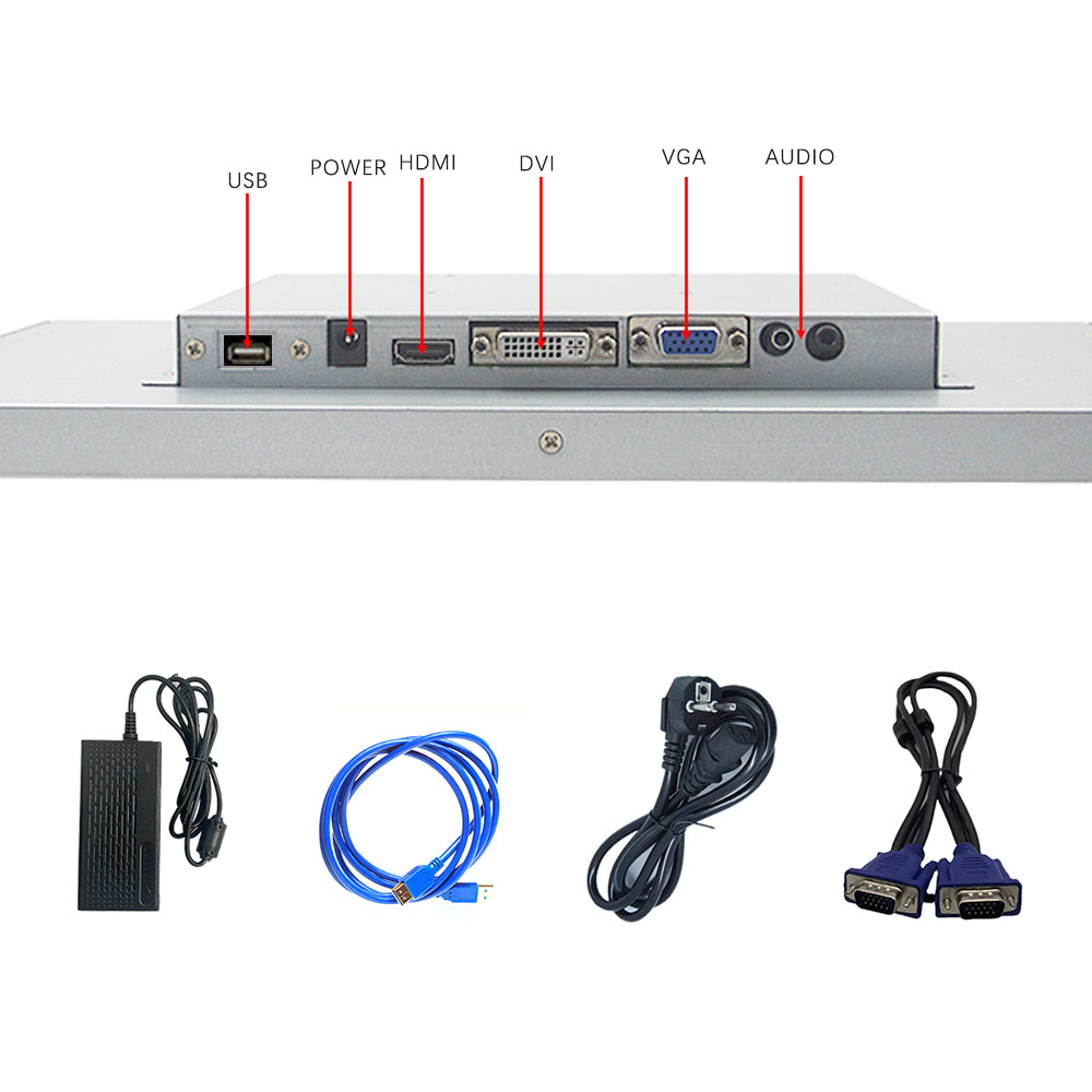 12 inch industrial computer capacitive touch display/ monitor